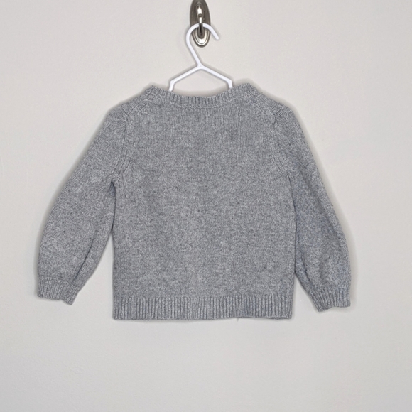 Mini Boden Flower Butterfly Wool Blend Sweater 3/4 - Picture 2 of 6